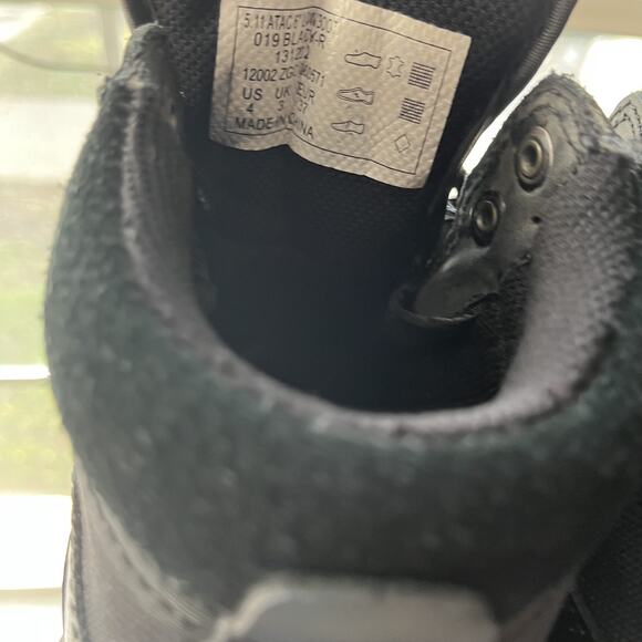 511 ATAC 6 Zip up UP Boot Womens Size 4 Black Tactical Leather Security Combat - Picture 2 of 13